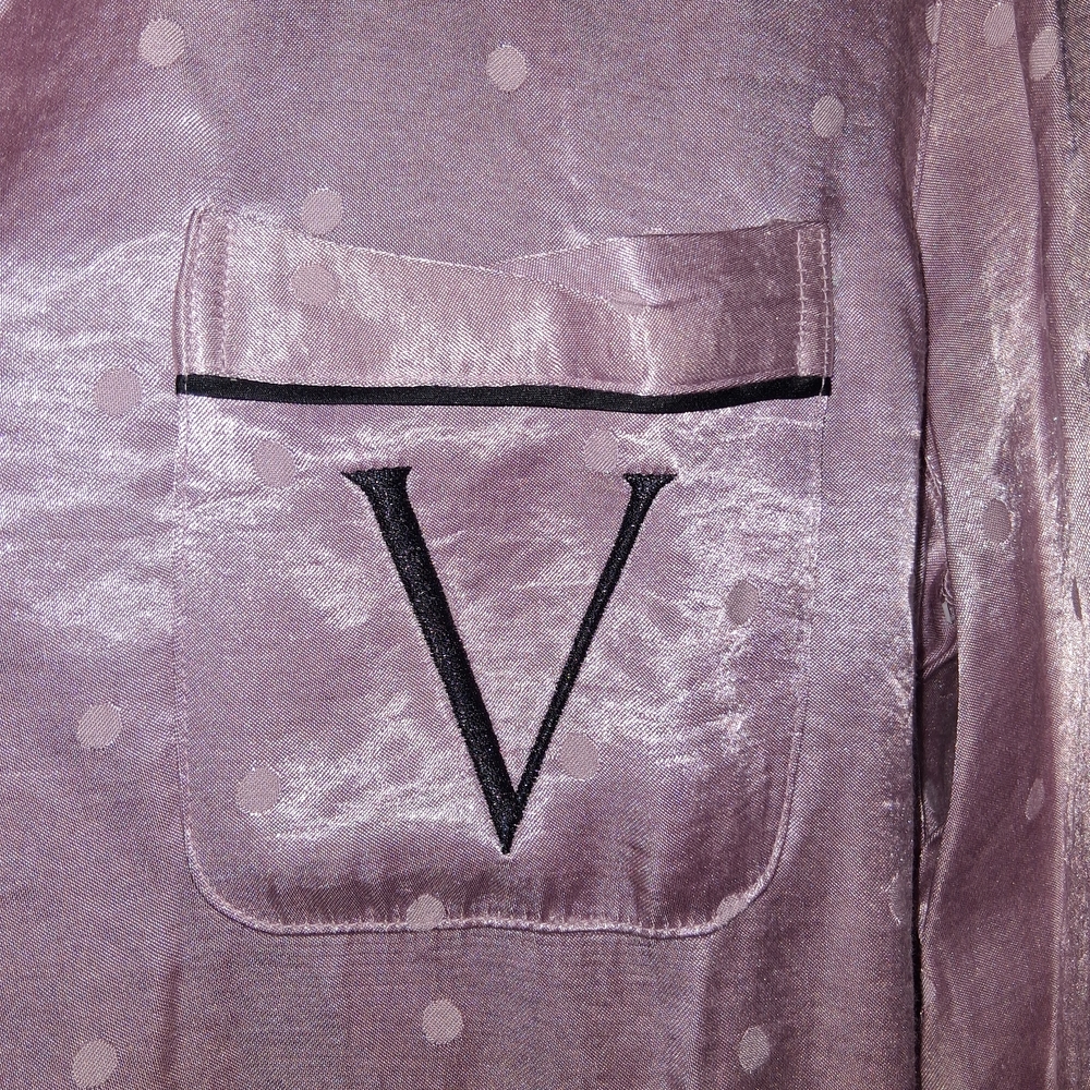 Victoria's Secret Light Pink Satin Pajama Top - Picture 4 of 10